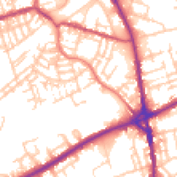 Daytime road noise heatmap for OL11 1NB