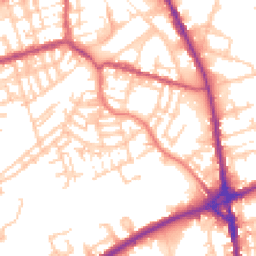 Daytime road noise heatmap for OL11 1NZ