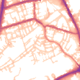 Daytime road noise heatmap for OL11 1QA
