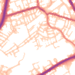 Daytime road noise heatmap for OL11 1RH