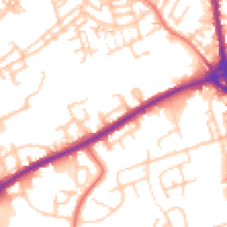 Daytime road noise heatmap for OL11 1TT
