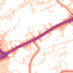 Daytime road noise heatmap for OL11 1TZ