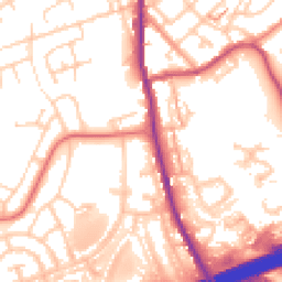 Daytime road noise heatmap for OL11 2AD