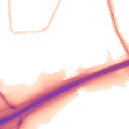 Night-time road noise heatmap for OL11 2AS