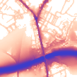 Daytime road noise heatmap for OL11 2BJ