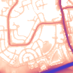 Daytime road noise heatmap for OL11 2DL