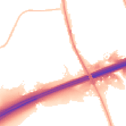 Night-time road noise heatmap for OL11 2EA
