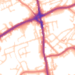 Daytime road noise heatmap for OL11 2JT