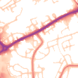 Daytime road noise heatmap for OL11 2LN