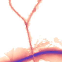 Night-time road noise heatmap for OL11 2TA