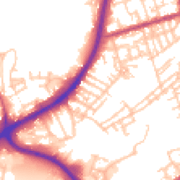Daytime road noise heatmap for OL11 3RD