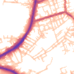 Daytime road noise heatmap for OL11 3RT