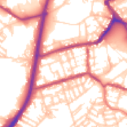 Daytime road noise heatmap for OL11 3SW