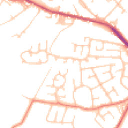Daytime road noise heatmap for OL11 5FD
