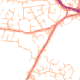 Daytime road noise heatmap for OL11 5SG