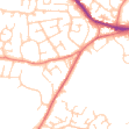 Daytime road noise heatmap for OL11 5TR