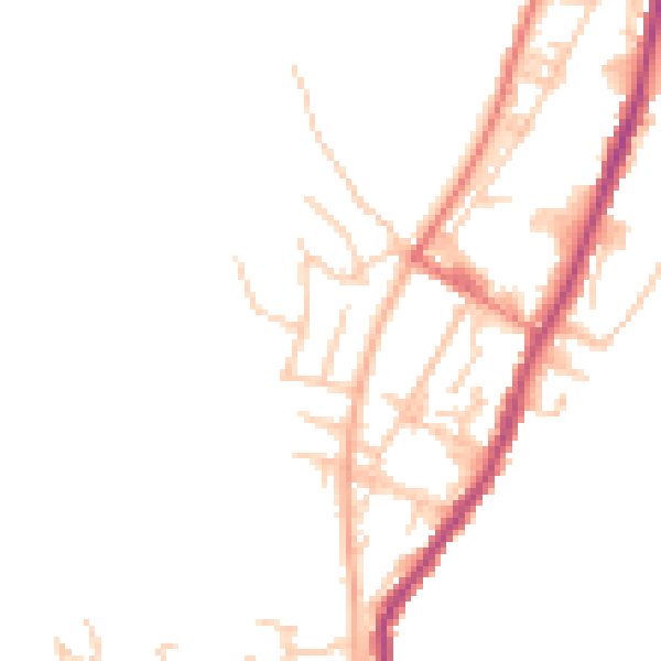Daytime road noise heatmap for OL12 8AR