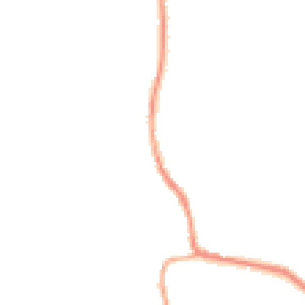 Night-time road noise heatmap for OL12 8RZ