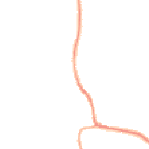 Night-time road noise heatmap for OL12 8SA