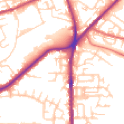 Daytime road noise heatmap for OL2 5AF