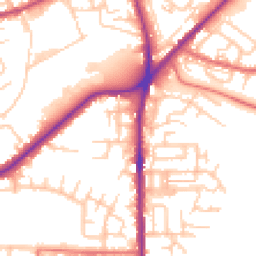 Daytime road noise heatmap for OL2 5AG