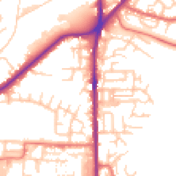 Daytime road noise heatmap for OL2 5AR