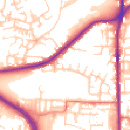 Daytime road noise heatmap for OL2 5BJ