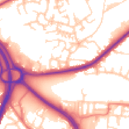 Daytime road noise heatmap for OL2 5BS