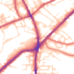 Daytime road noise heatmap for OL2 5DL