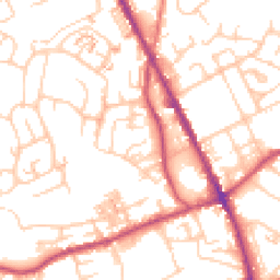 Daytime road noise heatmap for OL2 5RJ