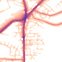 Daytime road noise heatmap for OL2 6AX