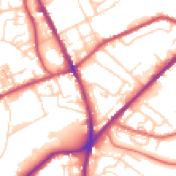 Daytime road noise heatmap for OL2 6DL