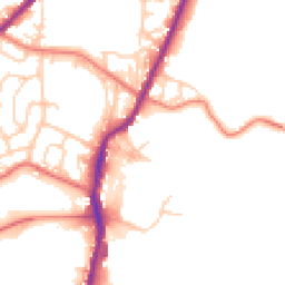 Daytime road noise heatmap for OL2 6LX