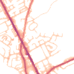 Daytime road noise heatmap for OL2 6NX