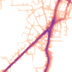 Daytime road noise heatmap for OL2 7DF