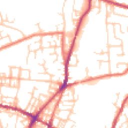 Daytime road noise heatmap for OL2 7TW