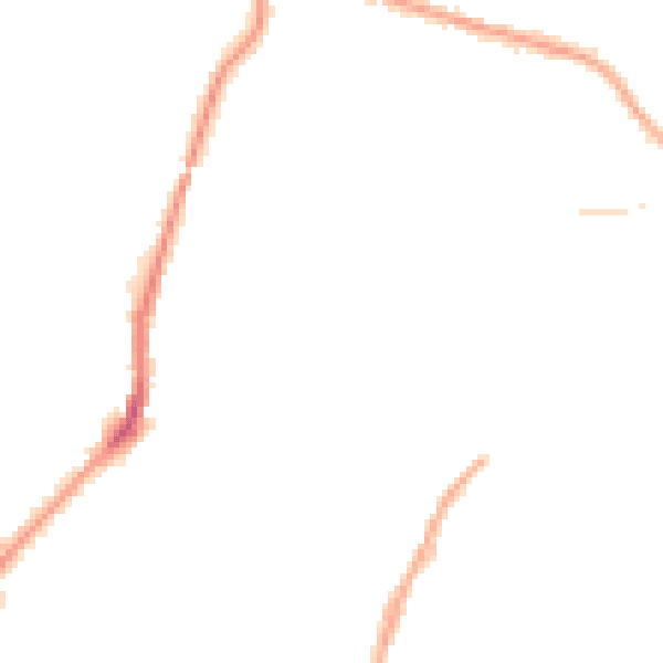 Night-time road noise heatmap for OL2 8DU