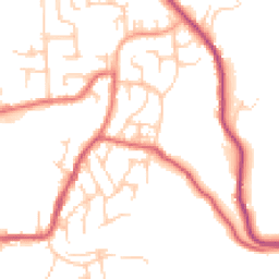 Daytime road noise heatmap for OL2 8HP