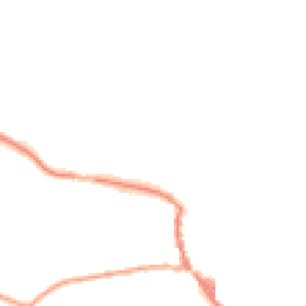 Night-time road noise heatmap for OL3 5HL