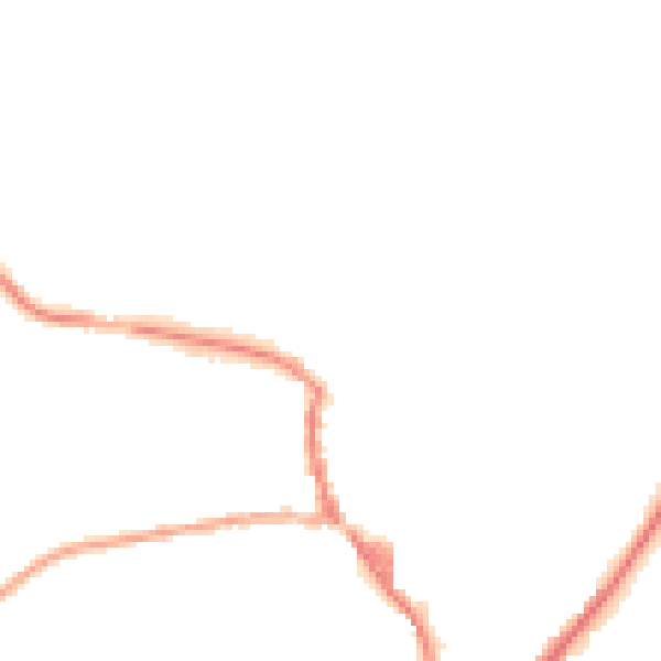 Night-time road noise heatmap for OL3 5HT