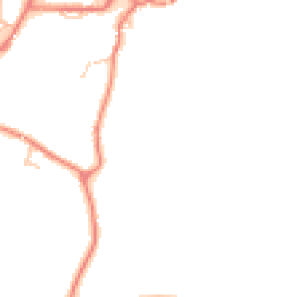 Daytime road noise heatmap for OL3 5JX