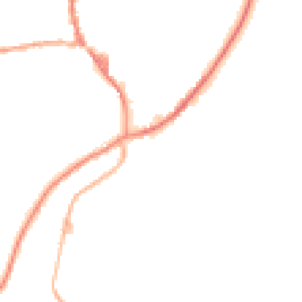 Night-time road noise heatmap for OL3 5QA