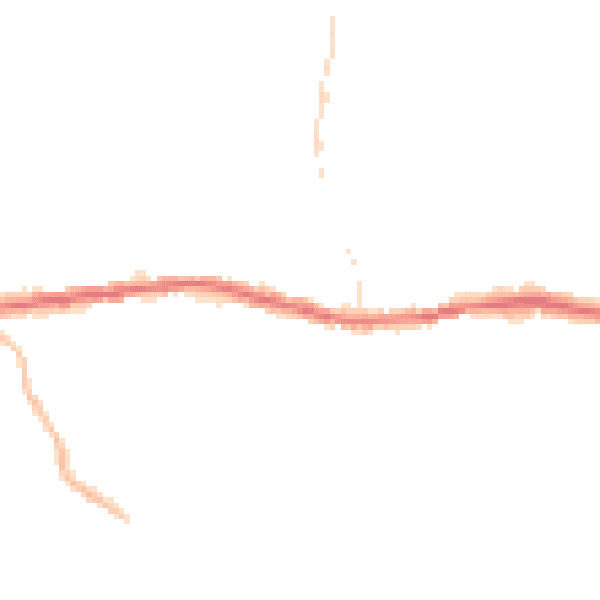 Night-time road noise heatmap for OL4 4QJ