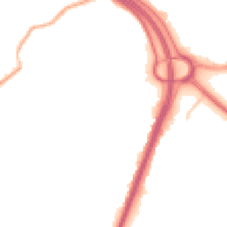 Night-time road noise heatmap for OL9 0AS