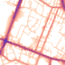 Daytime road noise heatmap for OL9 0DQ