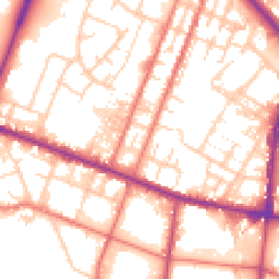 Daytime road noise heatmap for OL9 6NR