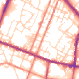 Daytime road noise heatmap for OL9 6SR