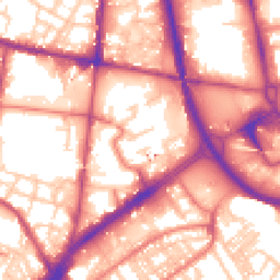 Daytime road noise heatmap for OL9 6TG