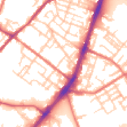 Daytime road noise heatmap for OL9 7ET