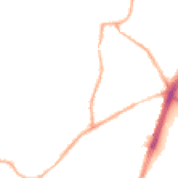 Night-time road noise heatmap for OL9 7RX